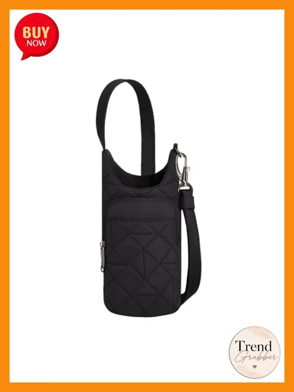 Insulated Water Bottle Tote with Anti-Theft Features